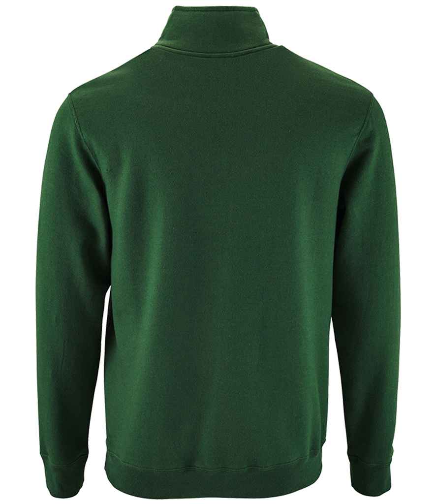 SOL'S Stan Contrast Zip Neck Sweatshirt in by SOL'S — Custom branded clothing by Print Press, featuring premium embroidery produced in our specialist print lab in the UK.