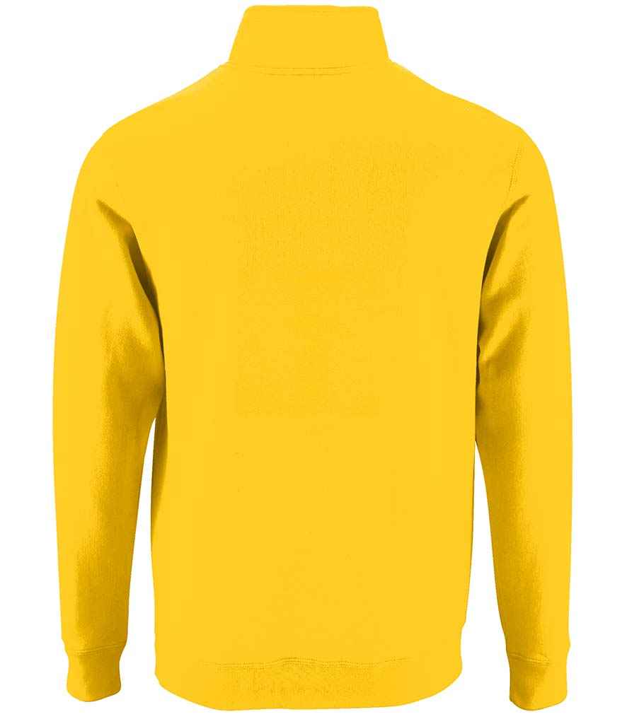 SOL'S Stan Contrast Zip Neck Sweatshirt in by SOL'S — Custom branded clothing by Print Press, featuring premium embroidery produced in our specialist print lab in the UK.