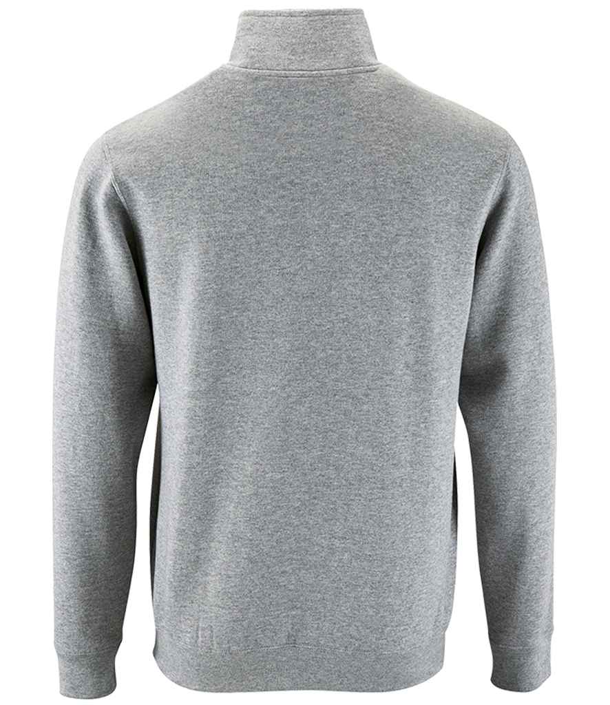 SOL'S Stan Contrast Zip Neck Sweatshirt in by SOL'S — Custom branded clothing by Print Press, featuring premium embroidery produced in our specialist print lab in the UK.