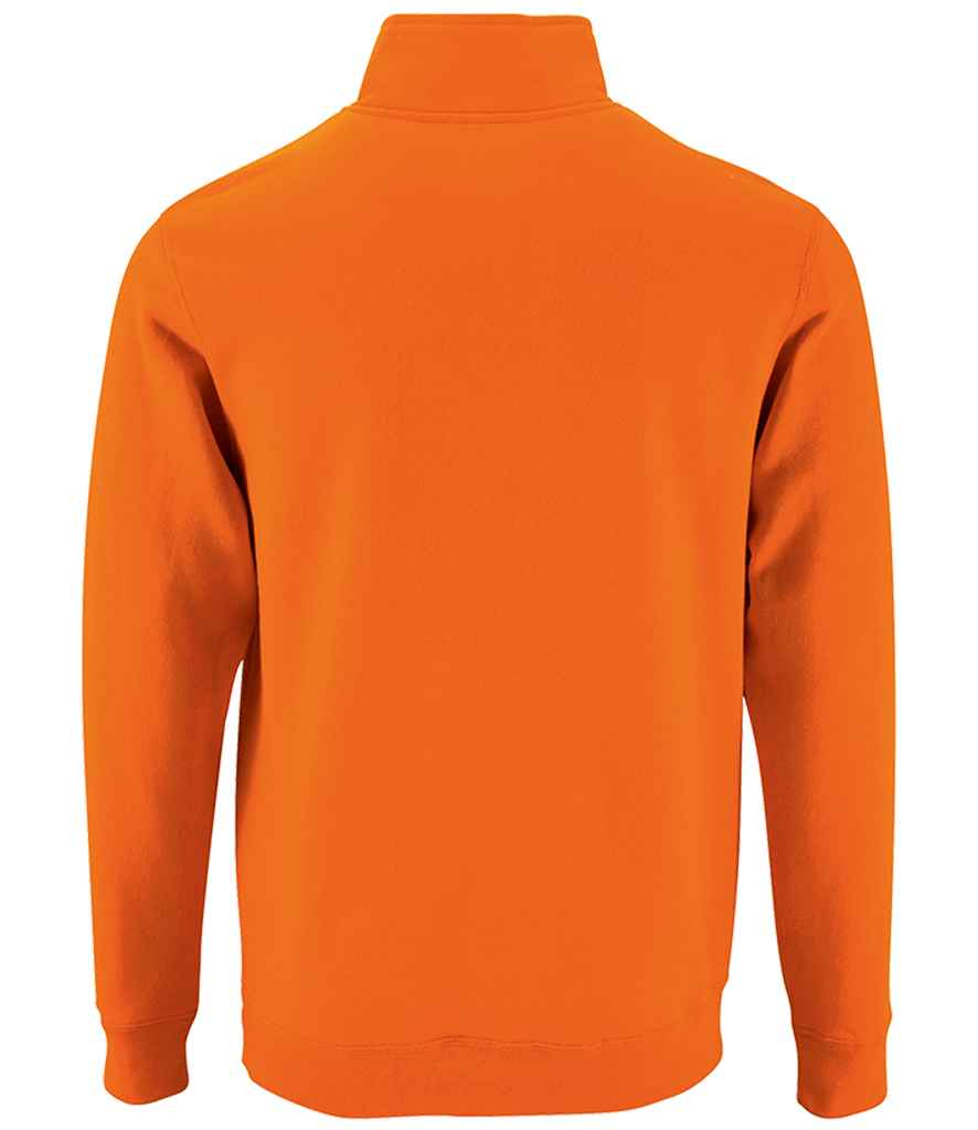 SOL'S Stan Contrast Zip Neck Sweatshirt in by SOL'S — Custom branded clothing by Print Press, featuring premium embroidery produced in our specialist print lab in the UK.
