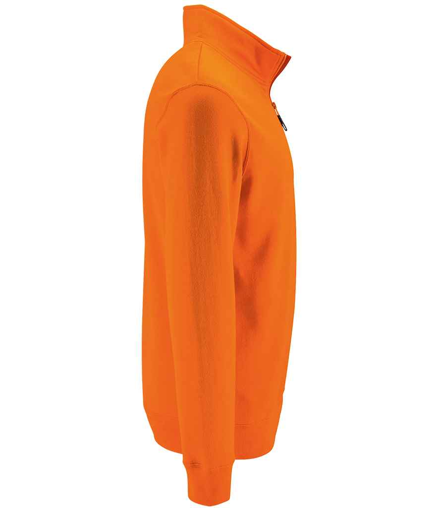 SOL'S Stan Contrast Zip Neck Sweatshirt in by SOL'S — Custom branded clothing by Print Press, featuring premium embroidery produced in our specialist print lab in the UK.