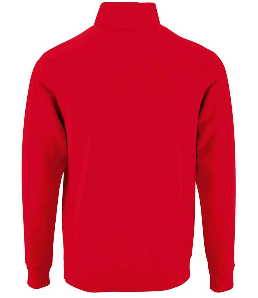 SOL'S Stan Contrast Zip Neck Sweatshirt in by SOL'S — Custom branded clothing by Print Press, featuring premium embroidery produced in our specialist print lab in the UK.