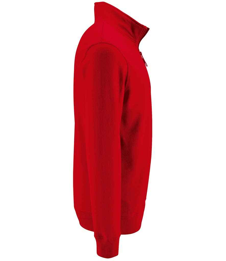 SOL'S Stan Contrast Zip Neck Sweatshirt in by SOL'S — Custom branded clothing by Print Press, featuring premium embroidery produced in our specialist print lab in the UK.