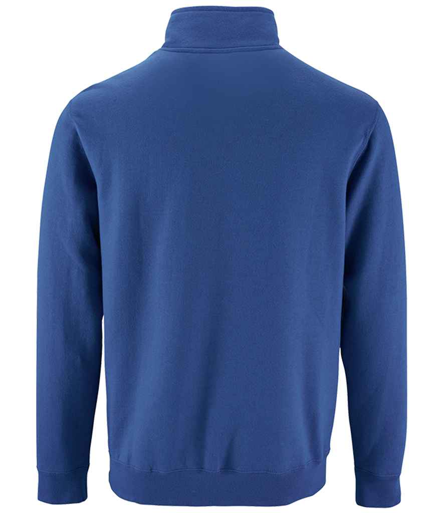 SOL'S Stan Contrast Zip Neck Sweatshirt in by SOL'S — Custom branded clothing by Print Press, featuring premium embroidery produced in our specialist print lab in the UK.