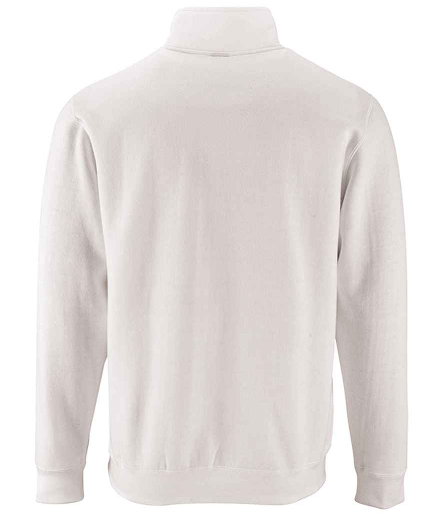 SOL'S Stan Contrast Zip Neck Sweatshirt in by SOL'S — Custom branded clothing by Print Press, featuring premium embroidery produced in our specialist print lab in the UK.