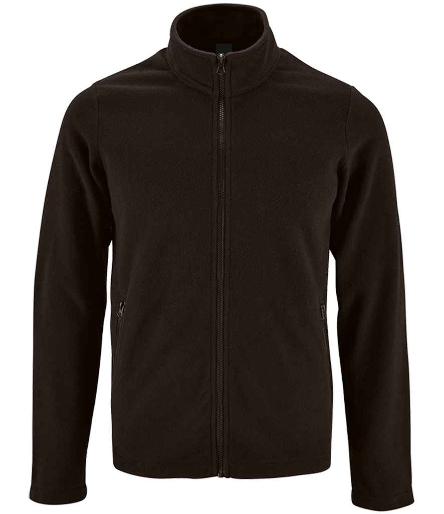 SOL'S Norman Fleece Jacket in Black by SOL'S — Custom branded clothing by Print Press, featuring premium embroidery produced in our specialist print lab in the UK.