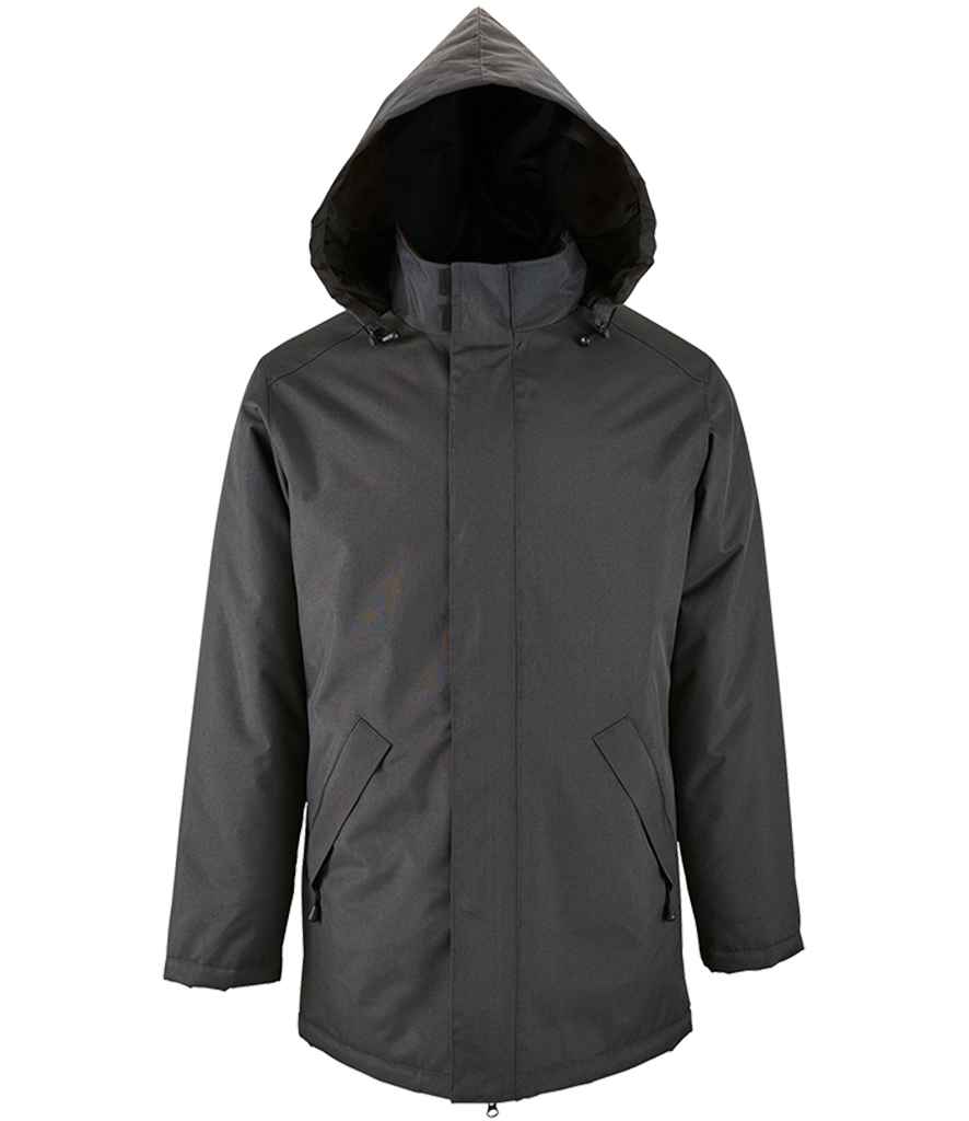 SOL'S Unisex Robyn Padded Jacket in Charcoal by SOL'S — Custom branded clothing by Print Press, featuring premium embroidery produced in our specialist print lab in the UK.