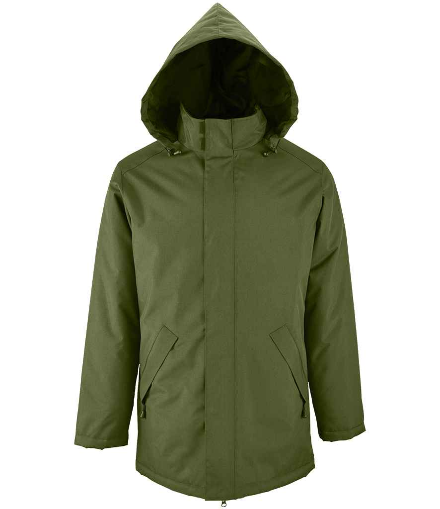 SOL'S Unisex Robyn Padded Jacket in Forest Green by SOL'S — Custom branded clothing by Print Press, featuring premium embroidery produced in our specialist print lab in the UK.