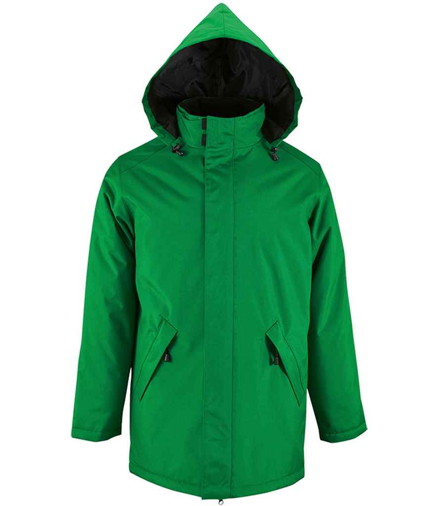 SOL'S Unisex Robyn Padded Jacket in Kelly Green by SOL'S — Custom branded clothing by Print Press, featuring premium embroidery produced in our specialist print lab in the UK.