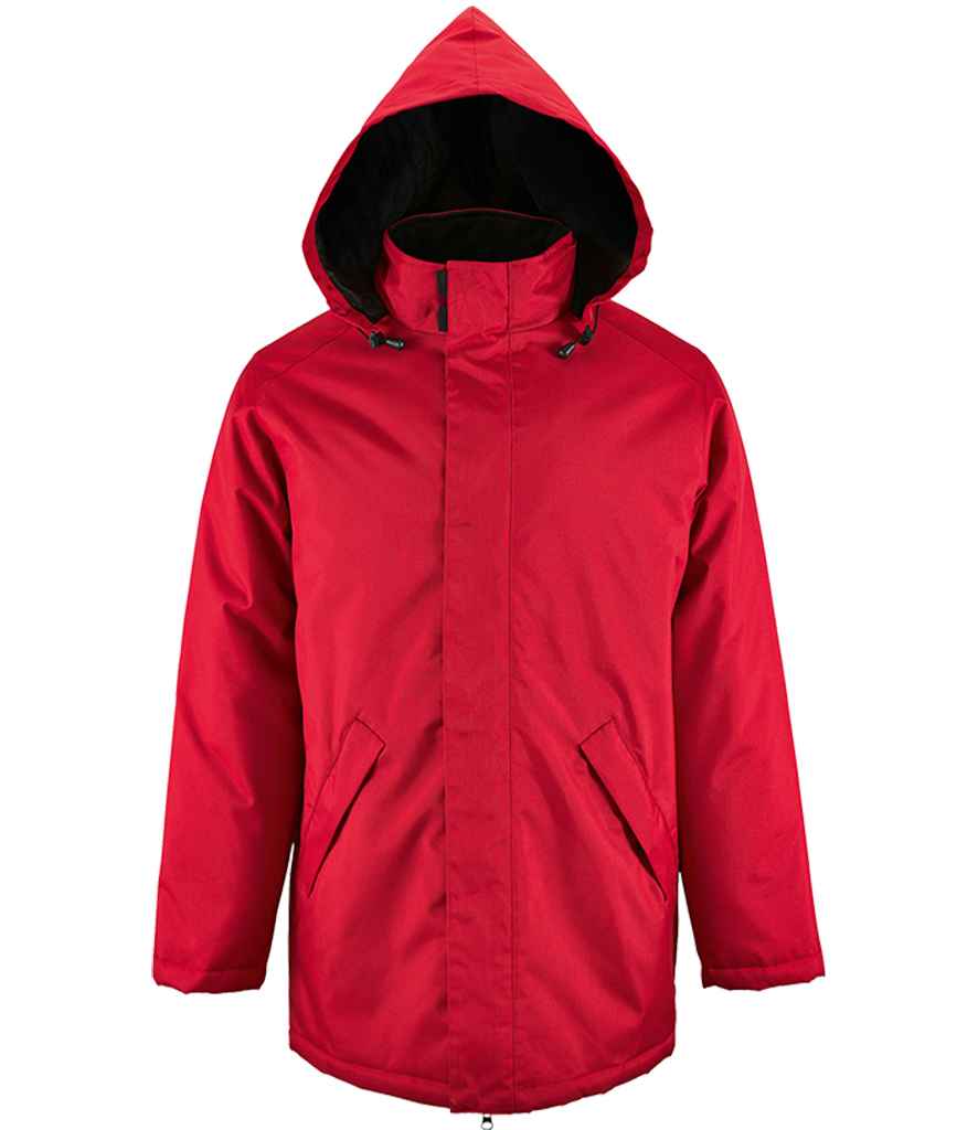 SOL'S Unisex Robyn Padded Jacket in Red by SOL'S — Custom branded clothing by Print Press, featuring premium embroidery produced in our specialist print lab in the UK.