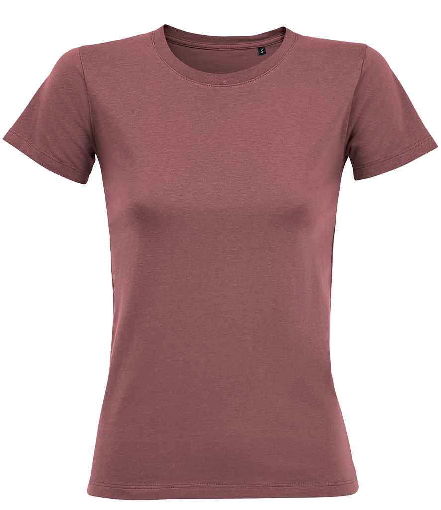 SOL'S Ladies Regent Fit T-Shirt in Ancient Pink by SOL'S — Custom branded clothing by Print Press, featuring premium embroidery produced in our specialist print lab in the UK.