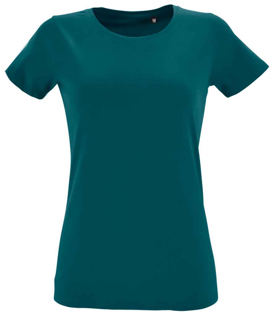 SOL'S Ladies Regent Fit T-Shirt in Duck Blue by SOL'S — Custom branded clothing by Print Press, featuring premium embroidery produced in our specialist print lab in the UK.