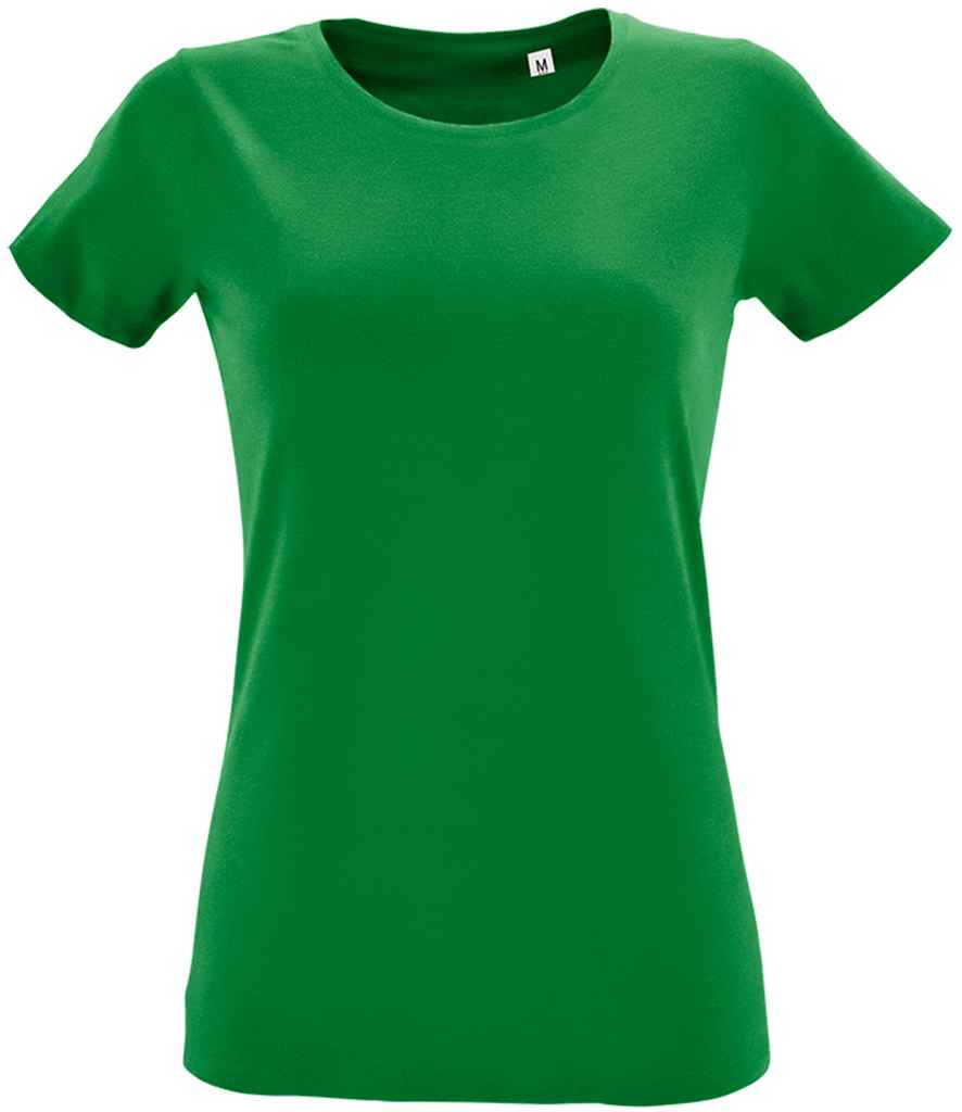SOL'S Ladies Regent Fit T-Shirt in Kelly Green by SOL'S — Custom branded clothing by Print Press, featuring premium embroidery produced in our specialist print lab in the UK.