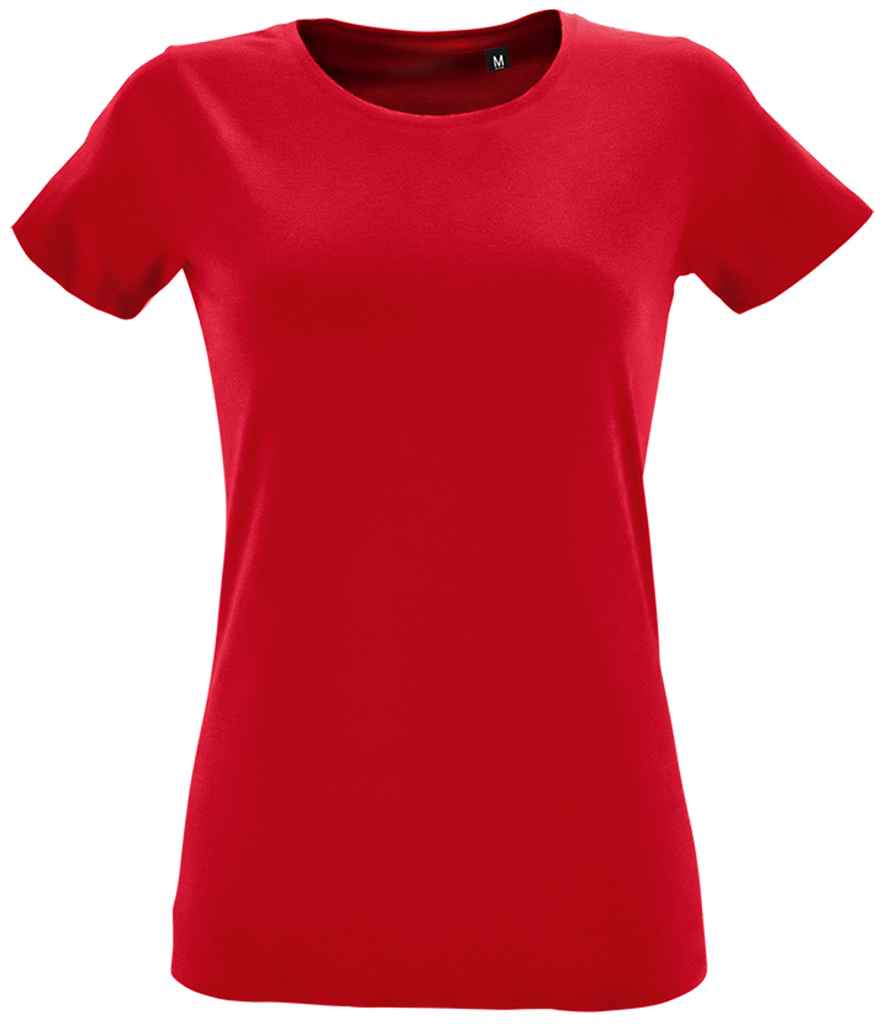 SOL'S Ladies Regent Fit T-Shirt in Red by SOL'S — Custom branded clothing by Print Press, featuring premium embroidery produced in our specialist print lab in the UK.