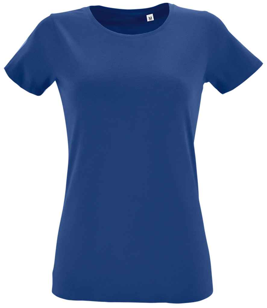 SOL'S Ladies Regent Fit T-Shirt in Royal Blue by SOL'S — Custom branded clothing by Print Press, featuring premium embroidery produced in our specialist print lab in the UK.