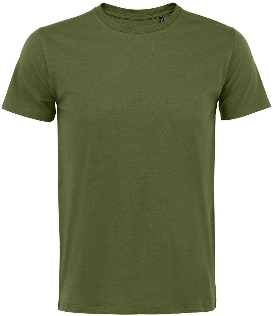 SOL'S Martin T-Shirt in Dark Khaki by SOL'S — Custom branded clothing by Print Press, featuring premium embroidery produced in our specialist print lab in the UK.