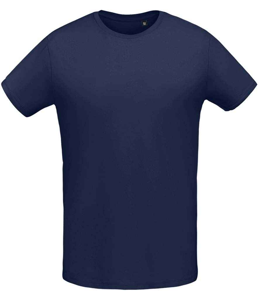 SOL'S Martin T-Shirt in French Navy by SOL'S — Custom branded clothing by Print Press, featuring premium embroidery produced in our specialist print lab in the UK.