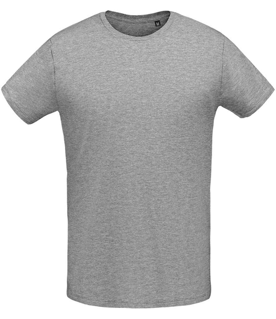SOL'S Martin T-Shirt in Grey Marl by SOL'S — Custom branded clothing by Print Press, featuring premium embroidery produced in our specialist print lab in the UK.