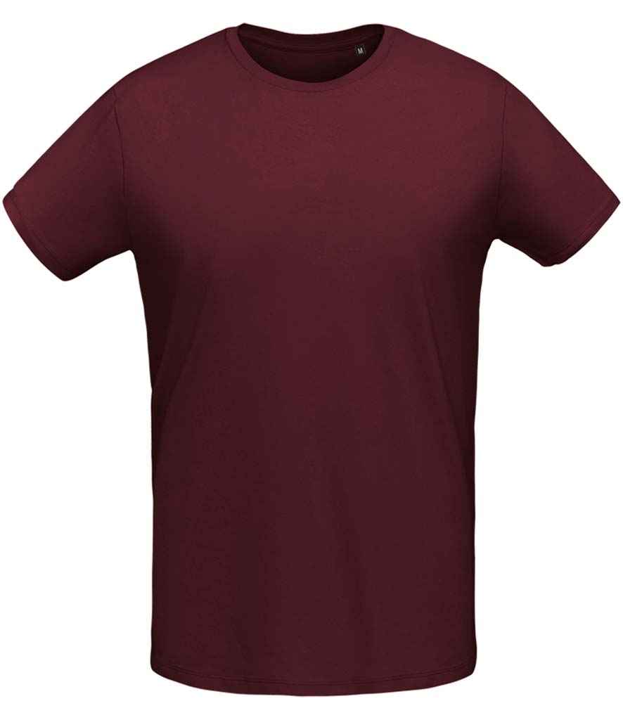 SOL'S Martin T-Shirt in Oxblood by SOL'S — Custom branded clothing by Print Press, featuring premium embroidery produced in our specialist print lab in the UK.