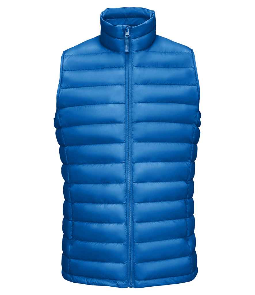 SOL'S Wilson Lightweight Padded Bodywarmer in Royal Blue by SOL'S — Custom branded clothing by Print Press, featuring premium embroidery produced in our specialist print lab in the UK.