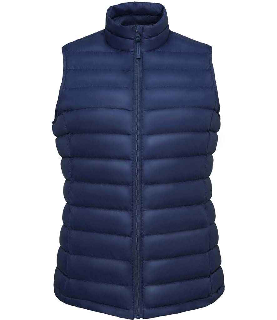 SOL'S Ladies Wilson Lightweight Padded Bodywarmer in French Navy by SOL'S — Custom branded clothing by Print Press, featuring premium embroidery produced in our specialist print lab in the UK.