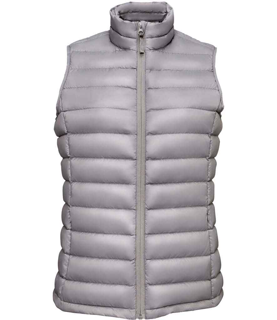 SOL'S Ladies Wilson Lightweight Padded Bodywarmer in Metal Grey by SOL'S — Custom branded clothing by Print Press, featuring premium embroidery produced in our specialist print lab in the UK.