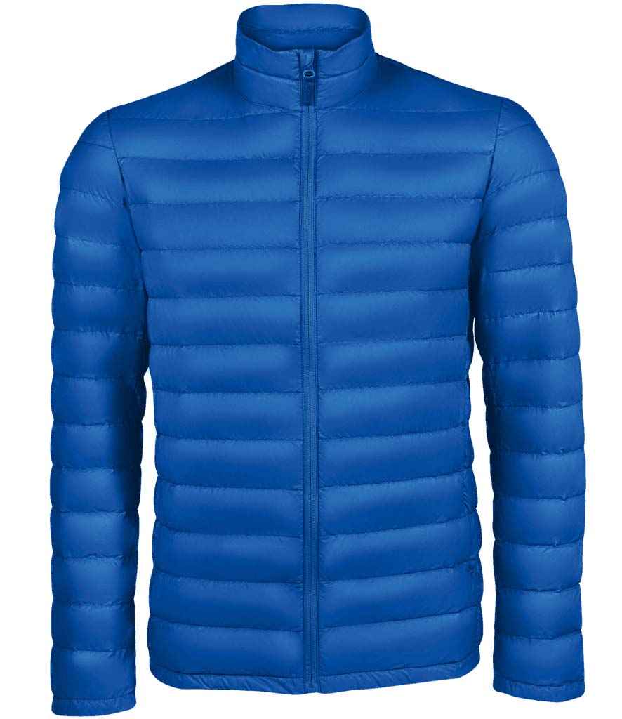 SOL'S Wilson Lightweight Padded Jacket in Royal Blue by SOL'S — Custom branded clothing by Print Press, featuring premium embroidery produced in our specialist print lab in the UK.