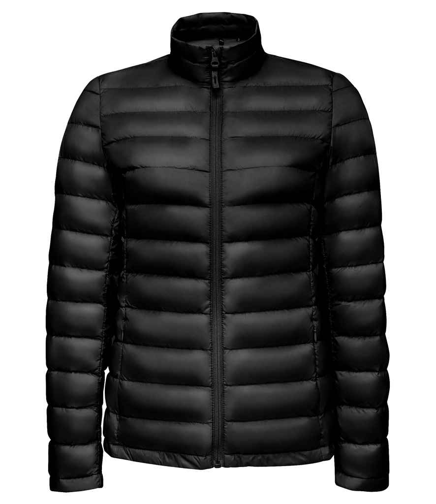 SOL'S Ladies Wilson Lightweight Padded Jacket in Black by SOL'S — Custom branded clothing by Print Press, featuring premium embroidery produced in our specialist print lab in the UK.