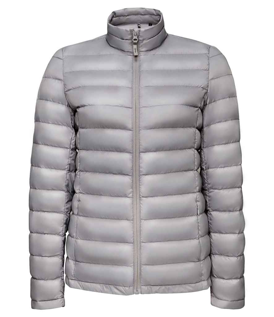 SOL'S Ladies Wilson Lightweight Padded Jacket in Metal Grey by SOL'S — Custom branded clothing by Print Press, featuring premium embroidery produced in our specialist print lab in the UK.