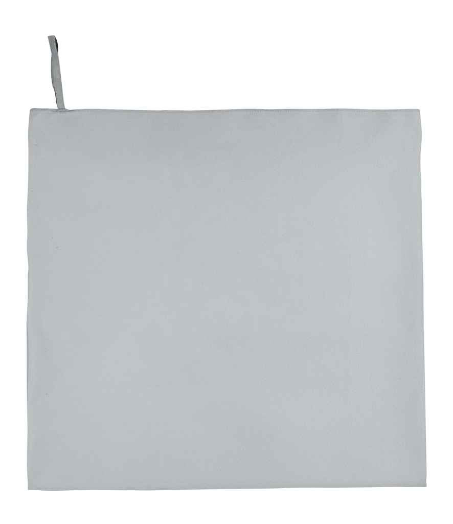 SOL'S Atoll 100 Microfibre Bath Sheet in ONE Pure Grey by SOL'S — Custom branded clothing by Print Press, featuring premium embroidery produced in our specialist print lab in the UK.