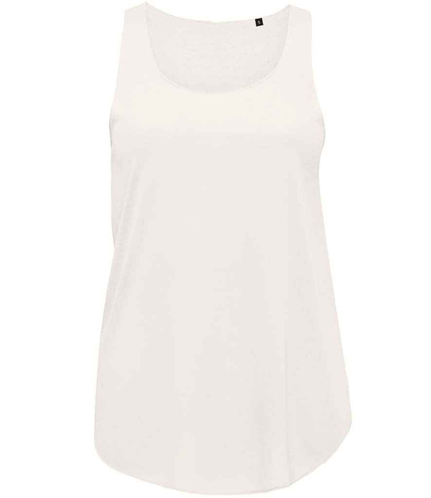 SOL'S Ladies Jade Tank Top in Creamy White by SOL'S — Custom branded clothing by Print Press, featuring premium embroidery produced in our specialist print lab in the UK.