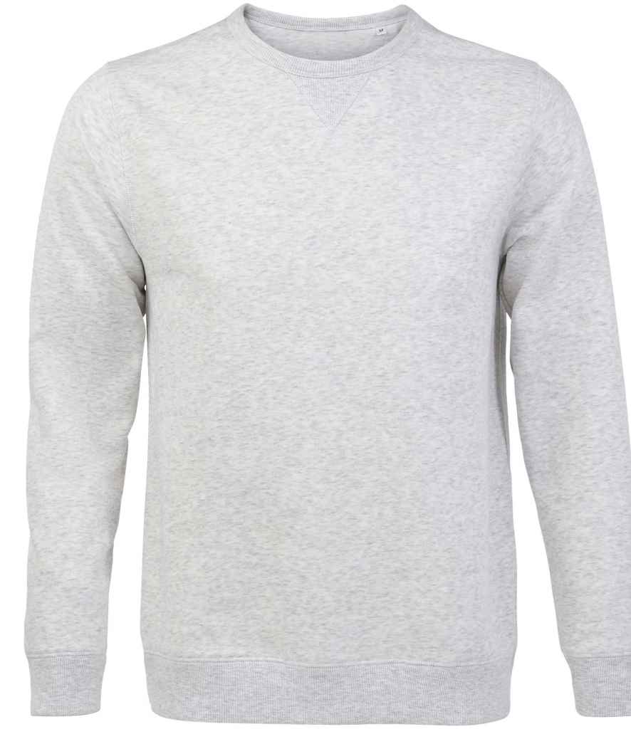 SOL'S Unisex Sully Sweatshirt in Ash by SOL'S — Custom branded clothing by Print Press, featuring premium embroidery produced in our specialist print lab in the UK.