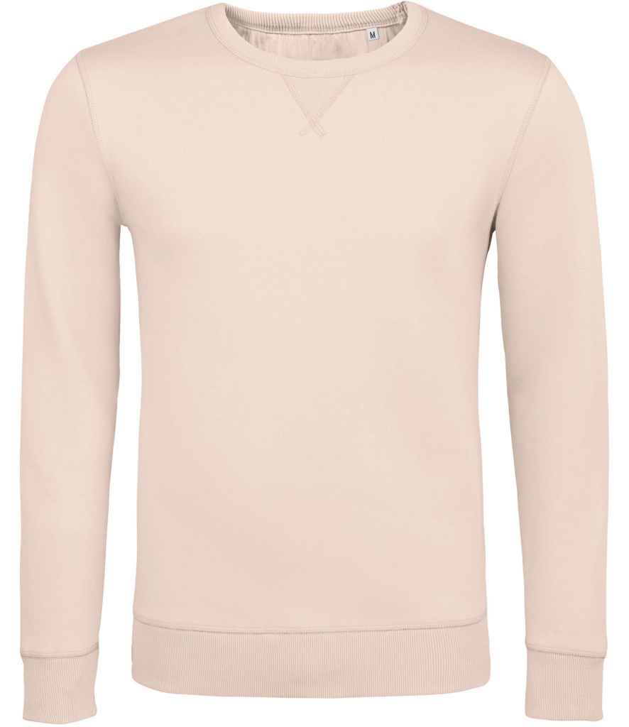 SOL'S Unisex Sully Sweatshirt in Creamy Pink by SOL'S — Custom branded clothing by Print Press, featuring premium embroidery produced in our specialist print lab in the UK.