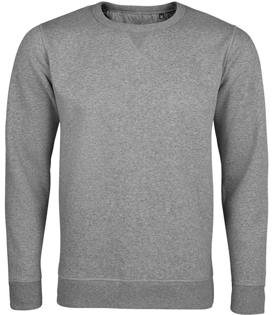 SOL'S Unisex Sully Sweatshirt in Grey Marl by SOL'S — Custom branded clothing by Print Press, featuring premium embroidery produced in our specialist print lab in the UK.