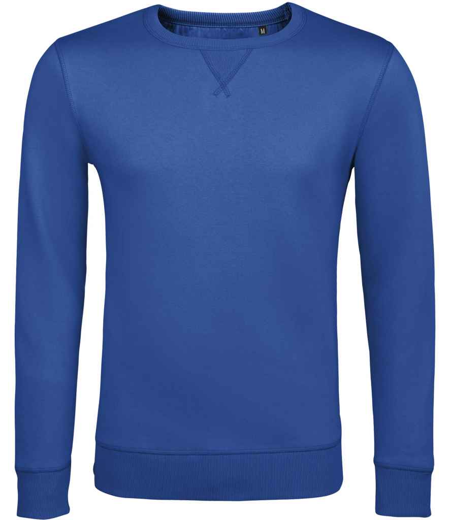 SOL'S Unisex Sully Sweatshirt in Royal Blue by SOL'S — Custom branded clothing by Print Press, featuring premium embroidery produced in our specialist print lab in the UK.