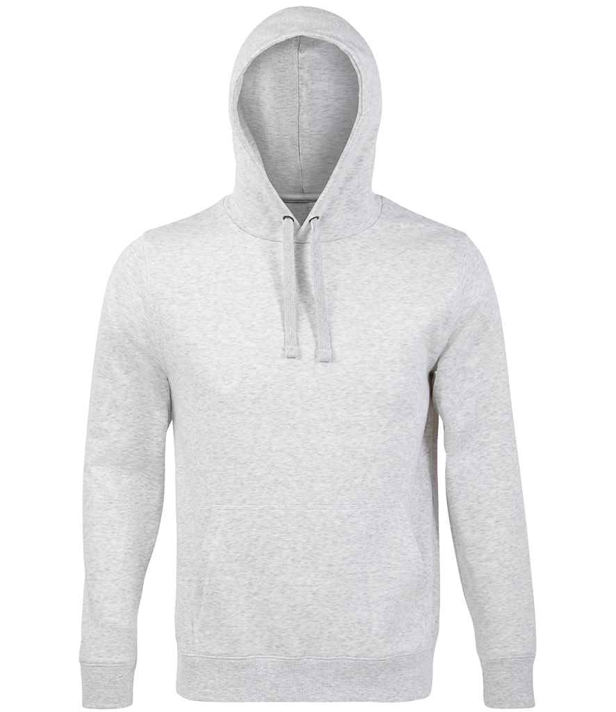 SOL'S Unisex Spencer Hooded Sweatshirt in Ash by SOL'S — Custom branded clothing by Print Press, featuring premium embroidery produced in our specialist print lab in the UK.