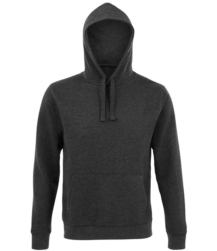 SOL'S Unisex Spencer Hooded Sweatshirt in Charcoal Marl by SOL'S — Custom branded clothing by Print Press, featuring premium embroidery produced in our specialist print lab in the UK.