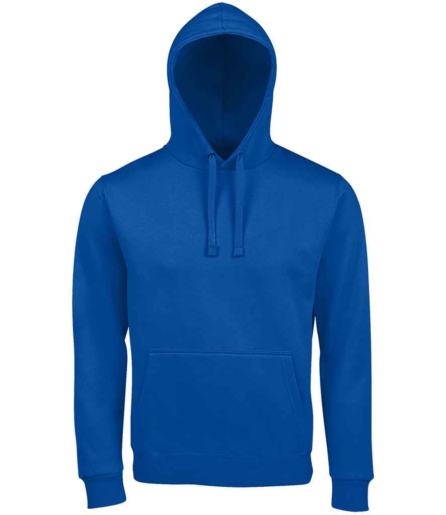 SOL'S Unisex Spencer Hooded Sweatshirt in Royal Blue by SOL'S — Custom branded clothing by Print Press, featuring premium embroidery produced in our specialist print lab in the UK.
