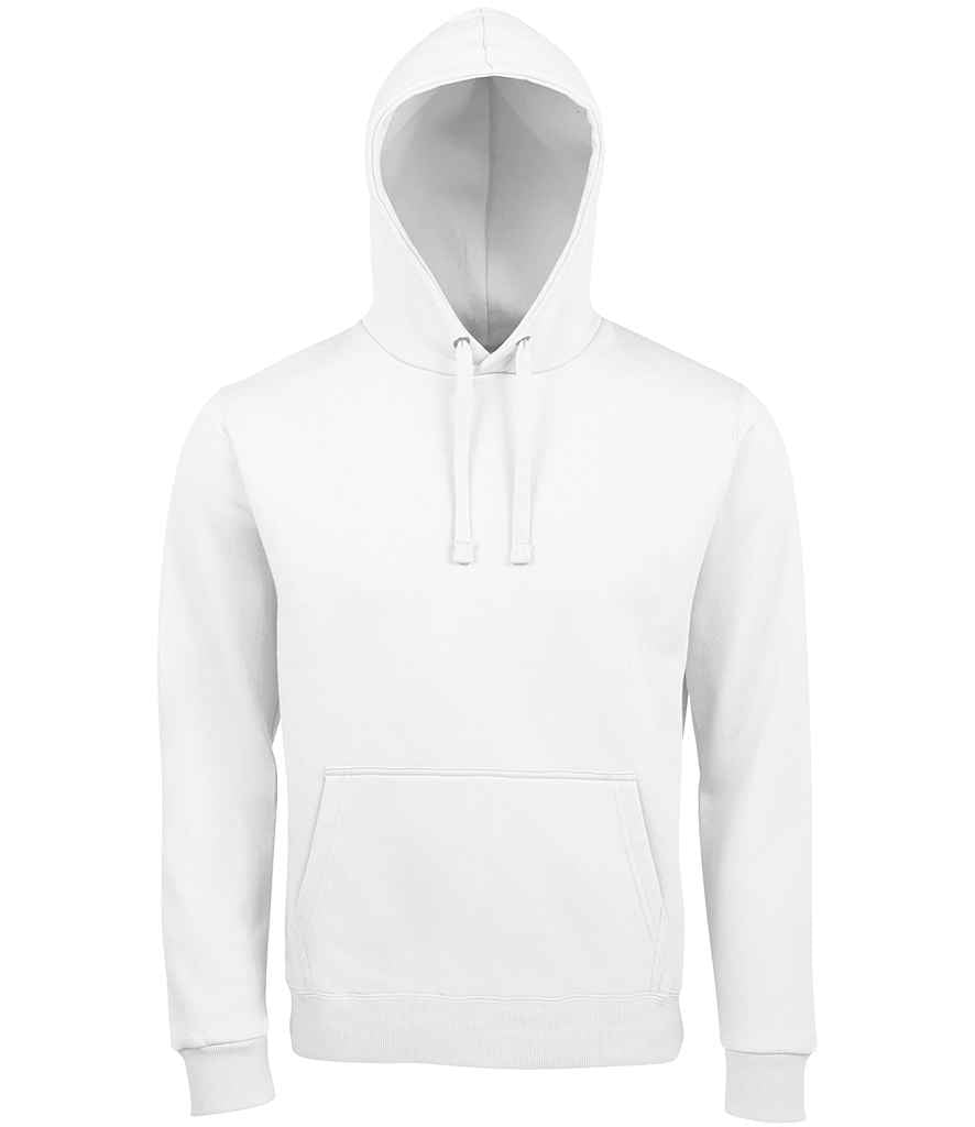 SOL'S Unisex Spencer Hooded Sweatshirt in White by SOL'S — Custom branded clothing by Print Press, featuring premium embroidery produced in our specialist print lab in the UK.