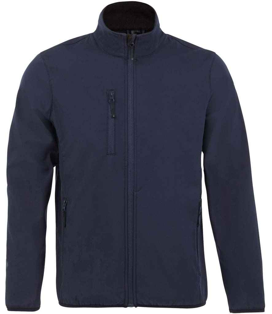 SOL'S Radian Soft Shell Jacket in Abyss Blue by SOL'S — Custom branded clothing by Print Press, featuring premium embroidery produced in our specialist print lab in the UK.