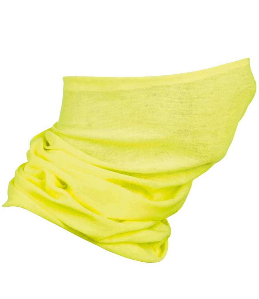SOL'S Bolt Neck Warmer in ONE Neon Yellow by SOL'S — Custom branded clothing by Print Press, featuring premium embroidery produced in our specialist print lab in the UK.