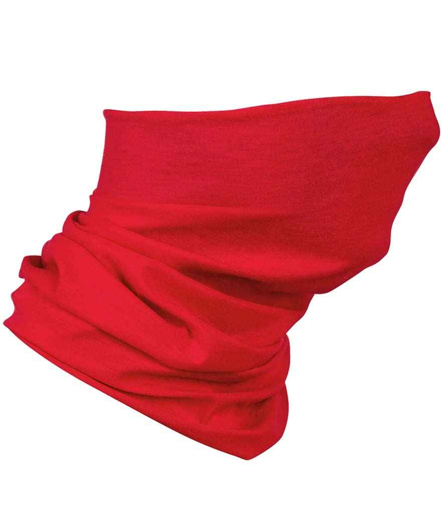 SOL'S Bolt Neck Warmer in ONE Red by SOL'S — Custom branded clothing by Print Press, featuring premium embroidery produced in our specialist print lab in the UK.