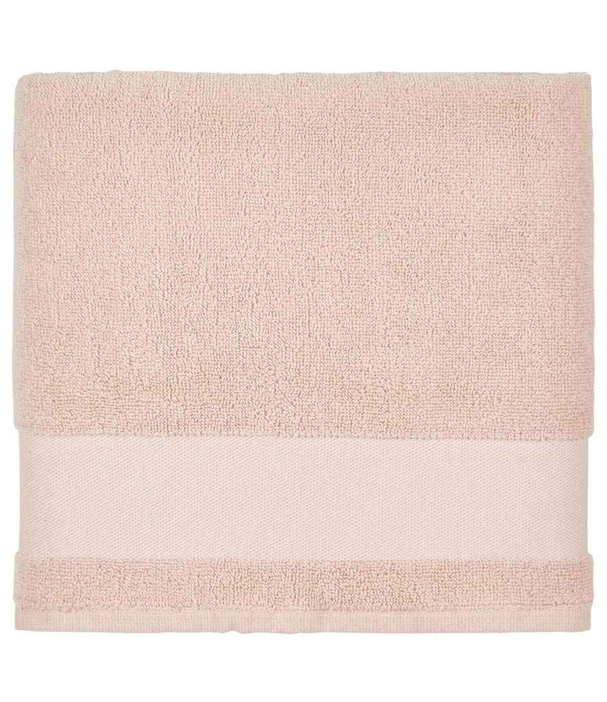 SOL'S Peninsula 100 Bath Sheet in ONE Creamy Pink by SOL'S — Custom branded clothing by Print Press, featuring premium embroidery produced in our specialist print lab in the UK.