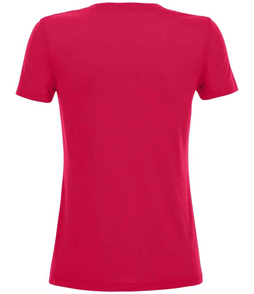 SOL'S Ladies Motion V Neck T-Shirt in by SOL'S — Custom branded clothing by Print Press, featuring premium embroidery produced in our specialist print lab in the UK.
