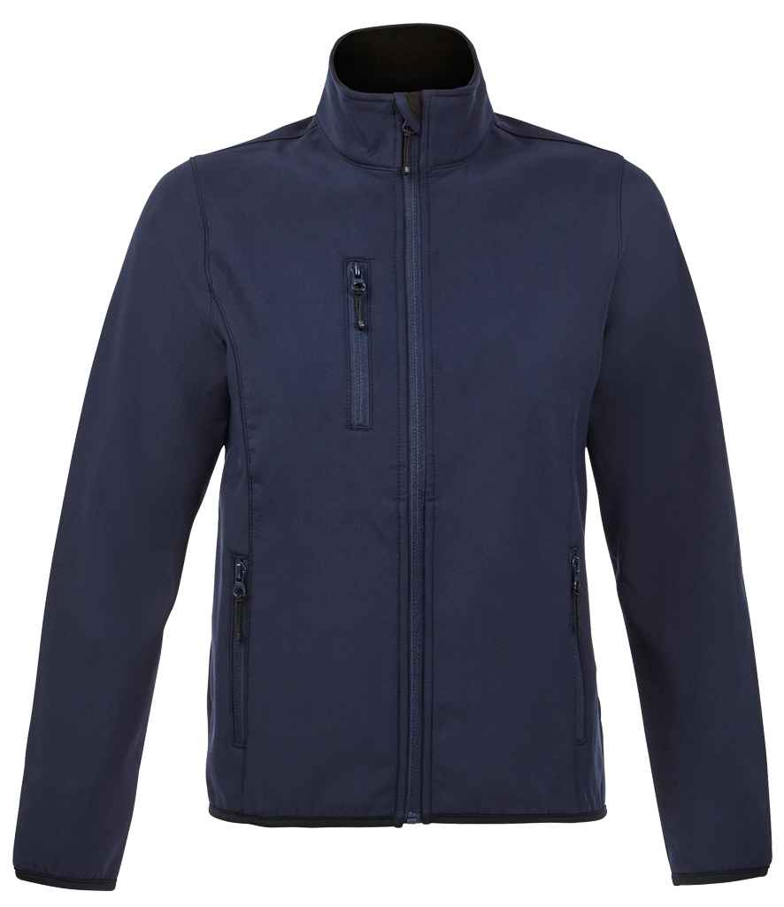SOL'S Ladies Radian Soft Shell Jacket in Abyss Blue by SOL'S — Custom branded clothing by Print Press, featuring premium embroidery produced in our specialist print lab in the UK.