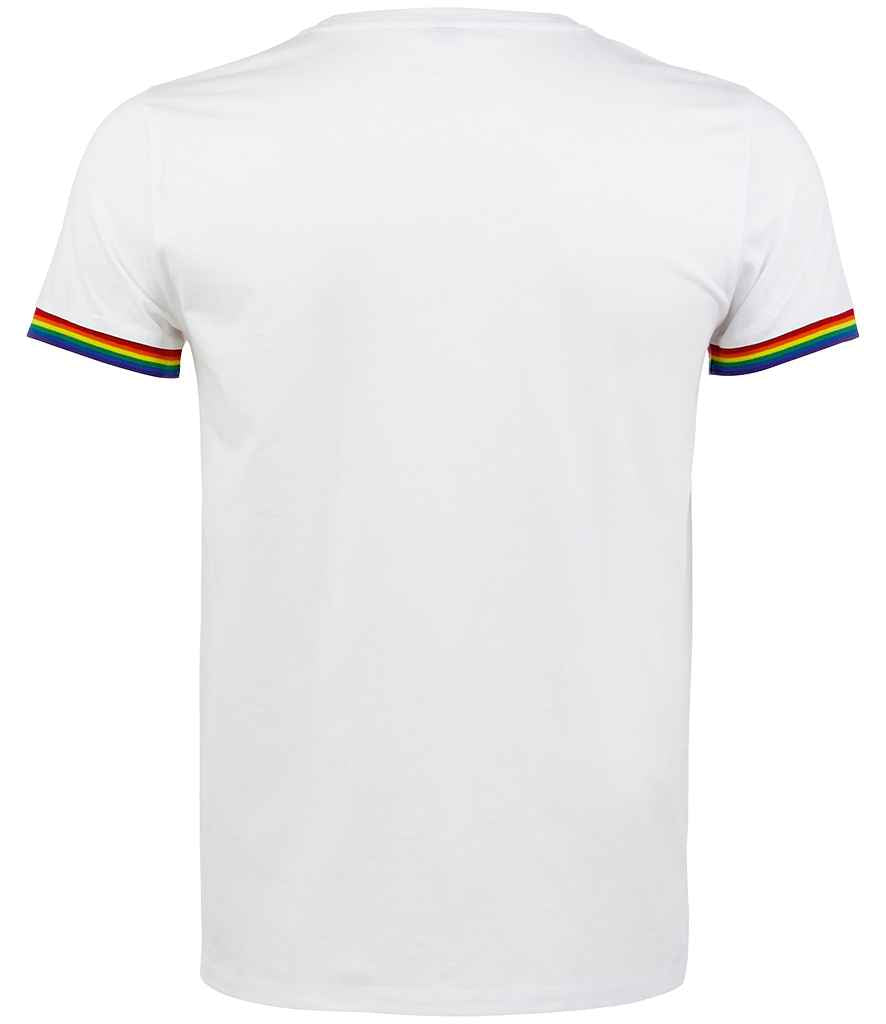 SOL'S Rainbow T-Shirt in by SOL'S — Custom branded clothing by Print Press, featuring premium embroidery produced in our specialist print lab in the UK.