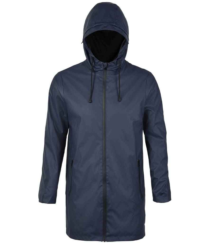 NEOBLU Antoine Wax Parka Jacket in Night Blue by NEOBLU — Custom branded clothing by Print Press, featuring premium embroidery produced in our specialist print lab in the UK.