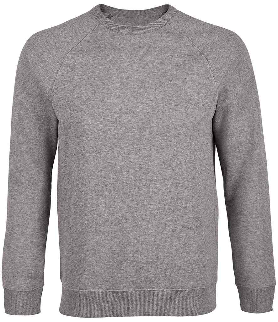 NEOBLU Nelson French Terry Sweatshirt in Grey Marl by NEOBLU — Custom branded clothing by Print Press, featuring premium embroidery produced in our specialist print lab in the UK.