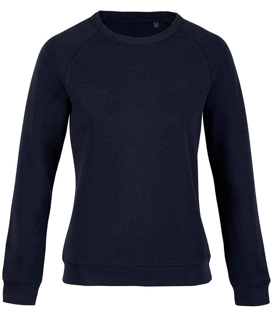 NEOBLU Ladies Nelson French Terry Sweatshirt in Night Blue by NEOBLU — Custom branded clothing by Print Press, featuring premium embroidery produced in our specialist print lab in the UK.
