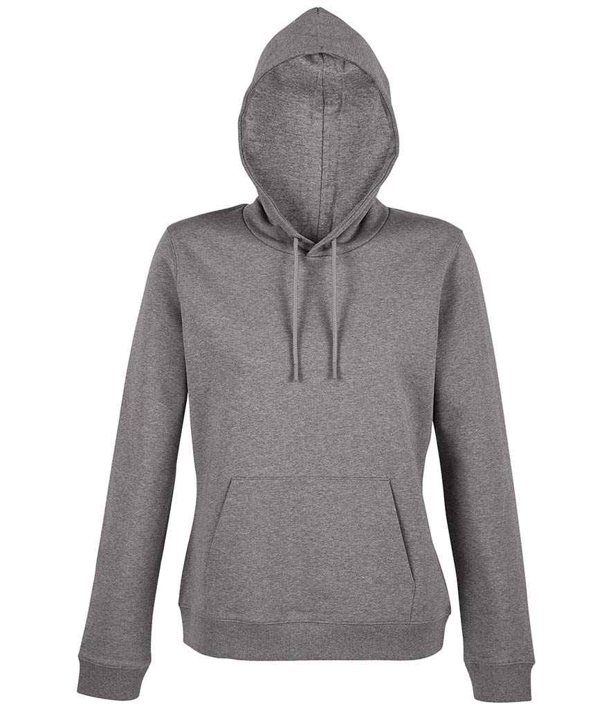 NEOBLU Ladies Nicholas French Terry Hoodie in Grey Marl by NEOBLU — Custom branded clothing by Print Press, featuring premium embroidery produced in our specialist print lab in the UK.